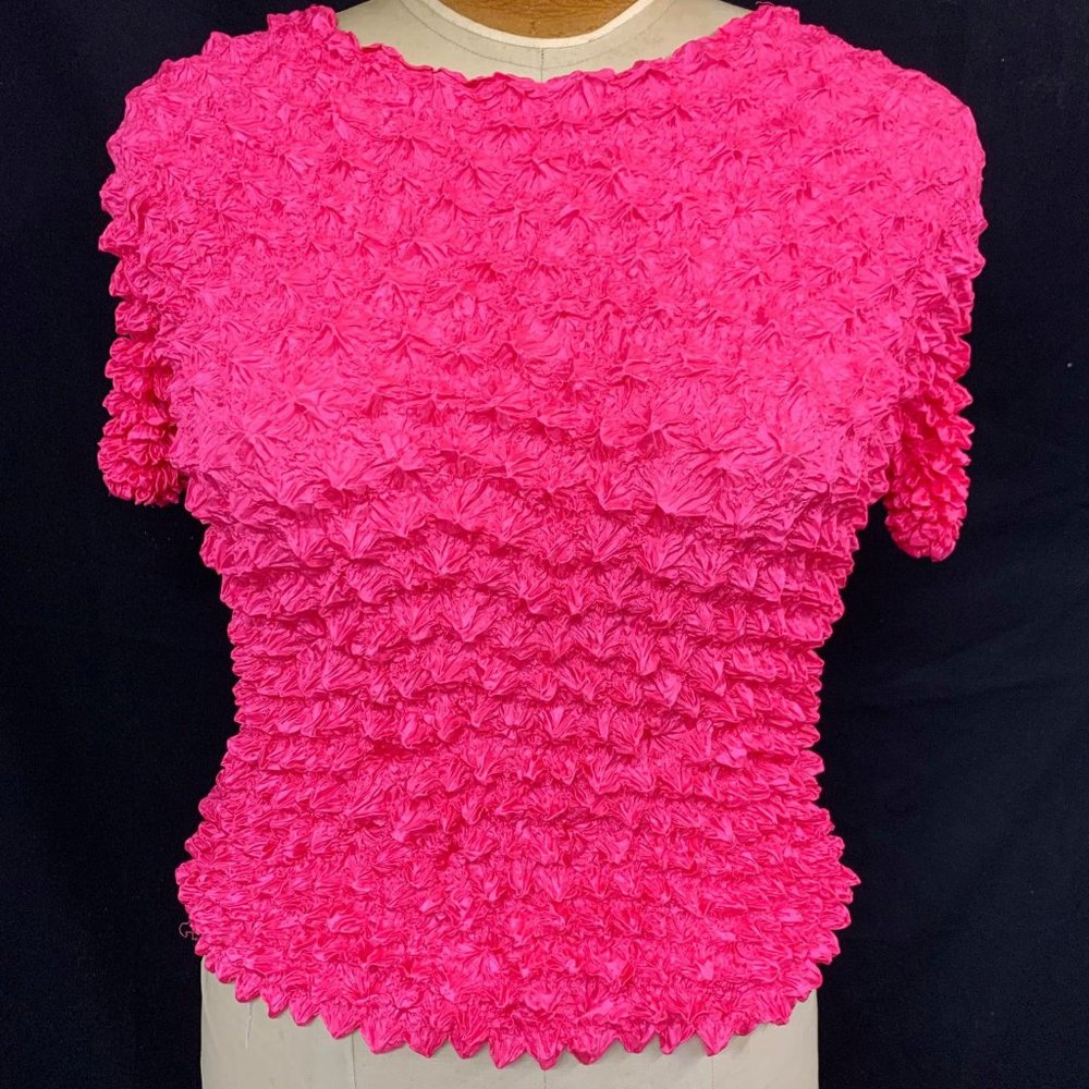 Y2K Hot Pink Scrunchy Top OS